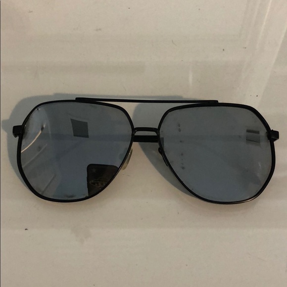 Urban Outfitters Accessories - Black metal oversized Sunnies
